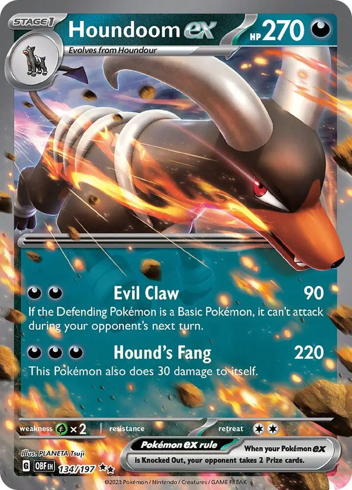 Houndoom ex, Obsidian Flames 134/197
