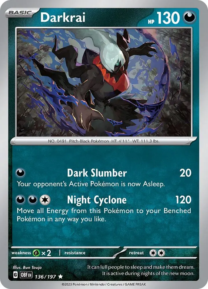 Darkrai, Obsidian Flames 136/197