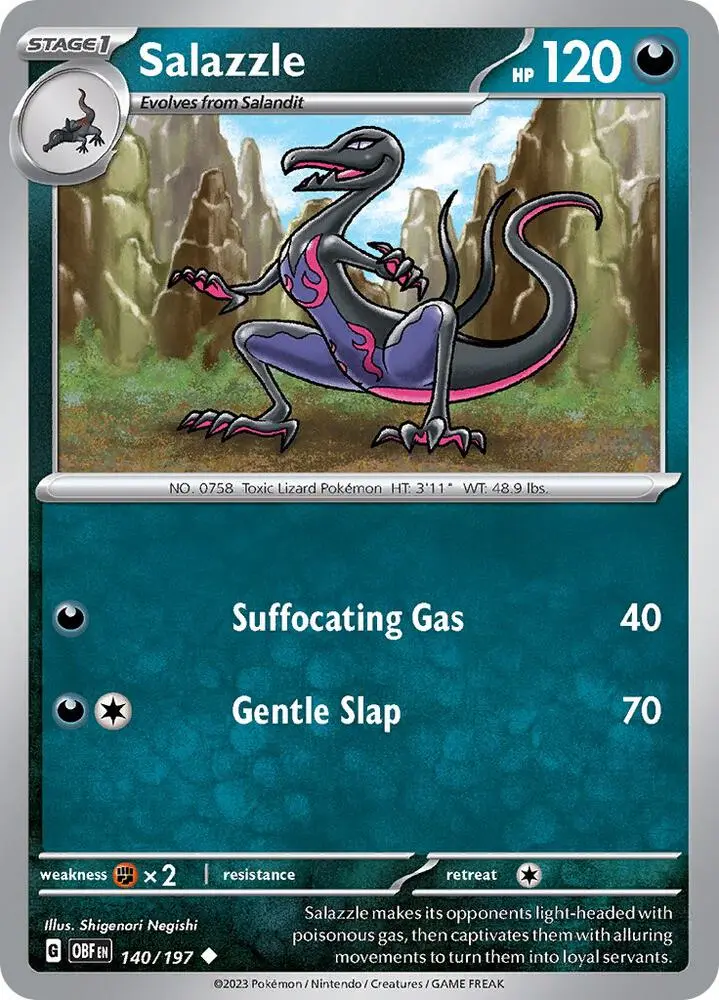 Salazzle, Obsidian Flames 140/197