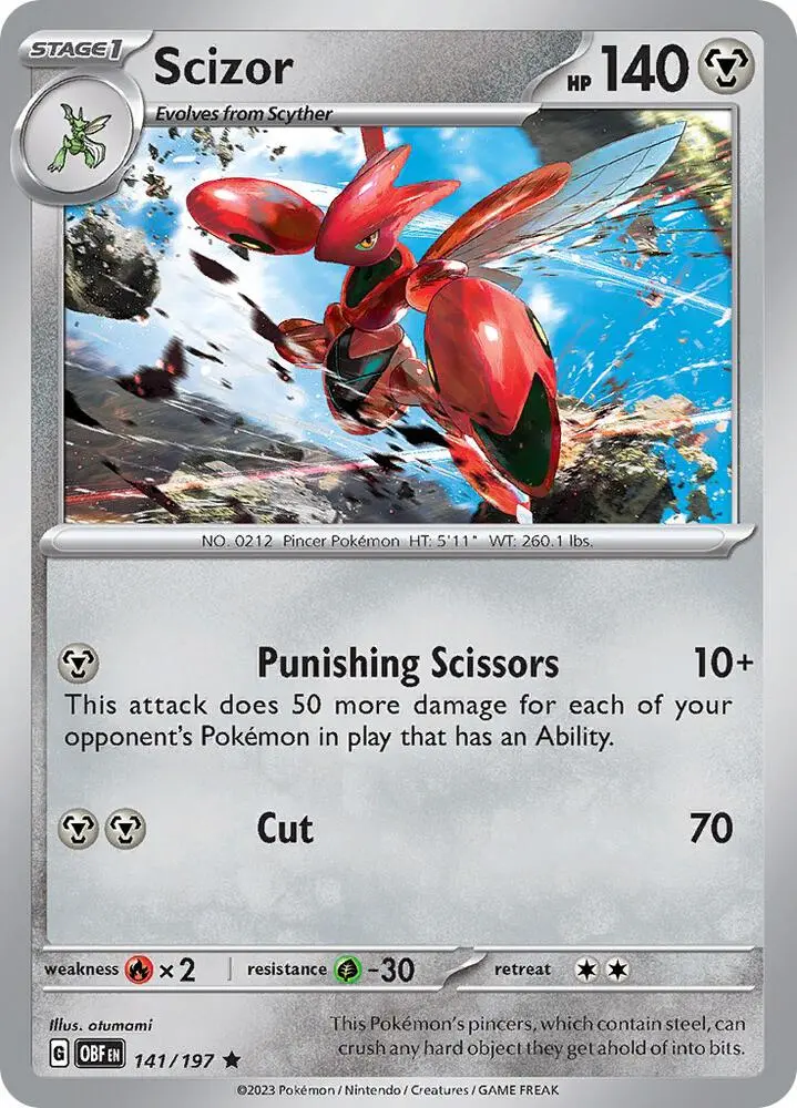 Scizor, Obsidian Flames 141/197