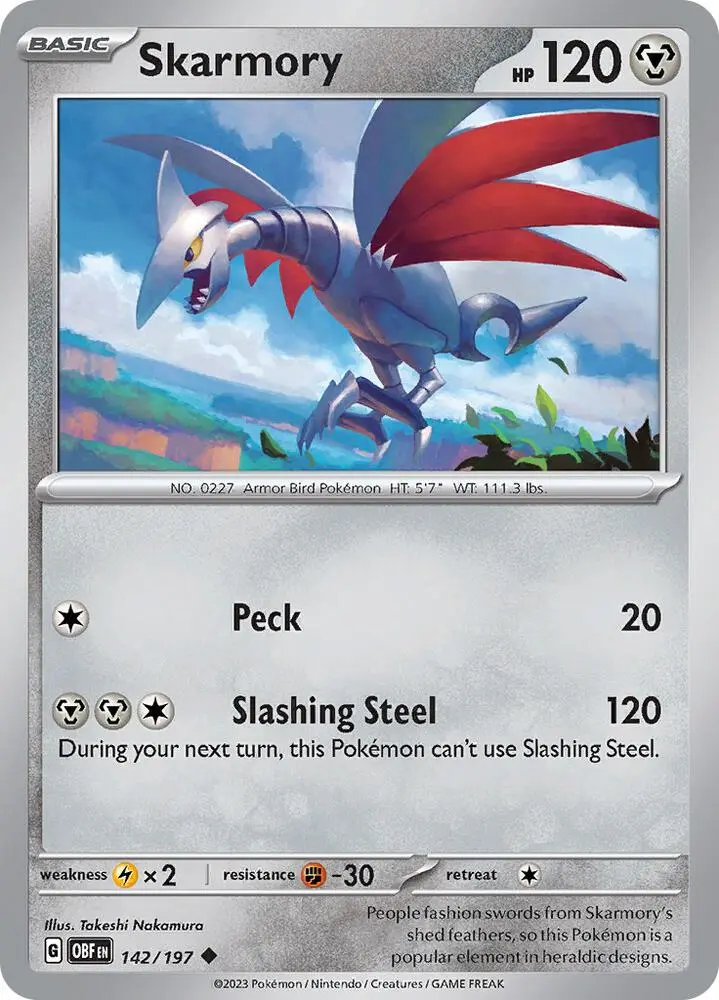 Skarmory, Obsidian Flames 142/197