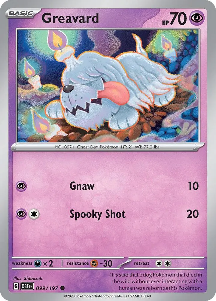 Greavard, Obsidian Flames 099/197