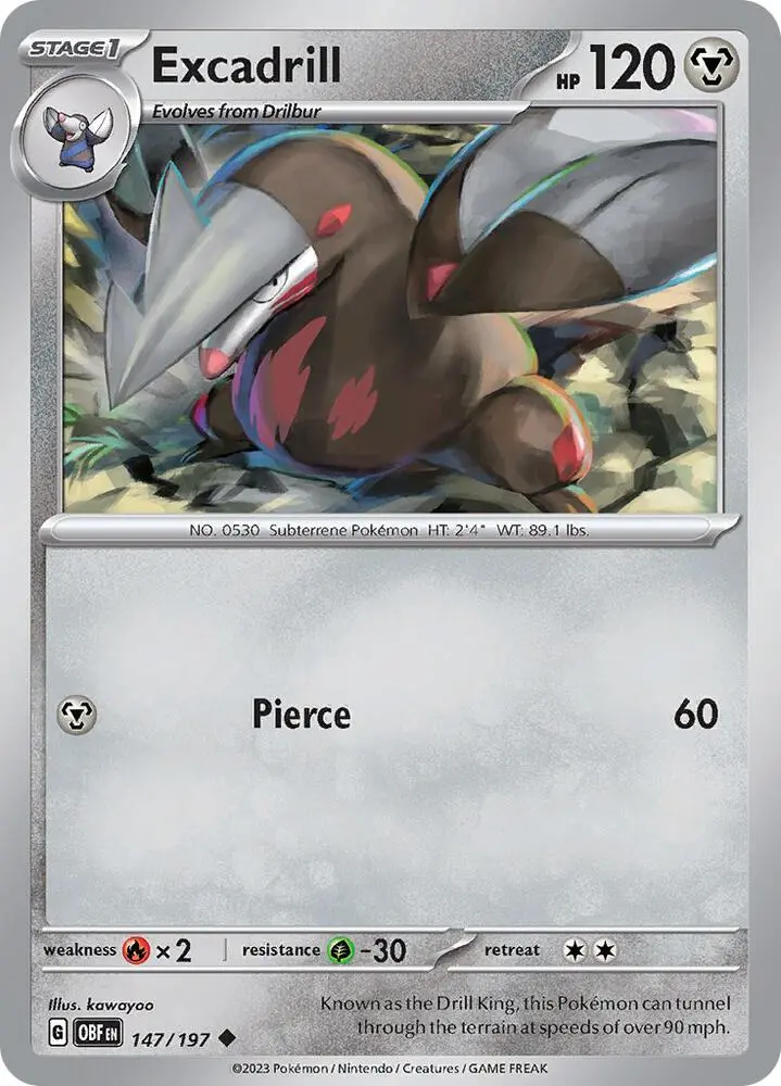 Excadrill, Obsidian Flames 147/197