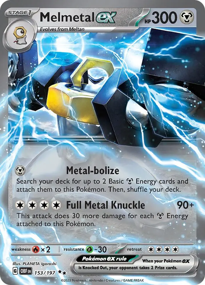 Melmetal ex, Obsidian Flames 153/197
