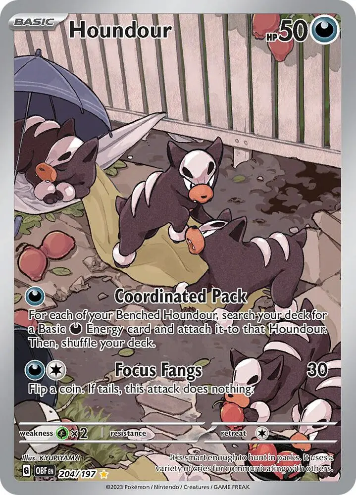 Houndour, Obsidian Flames 204/197