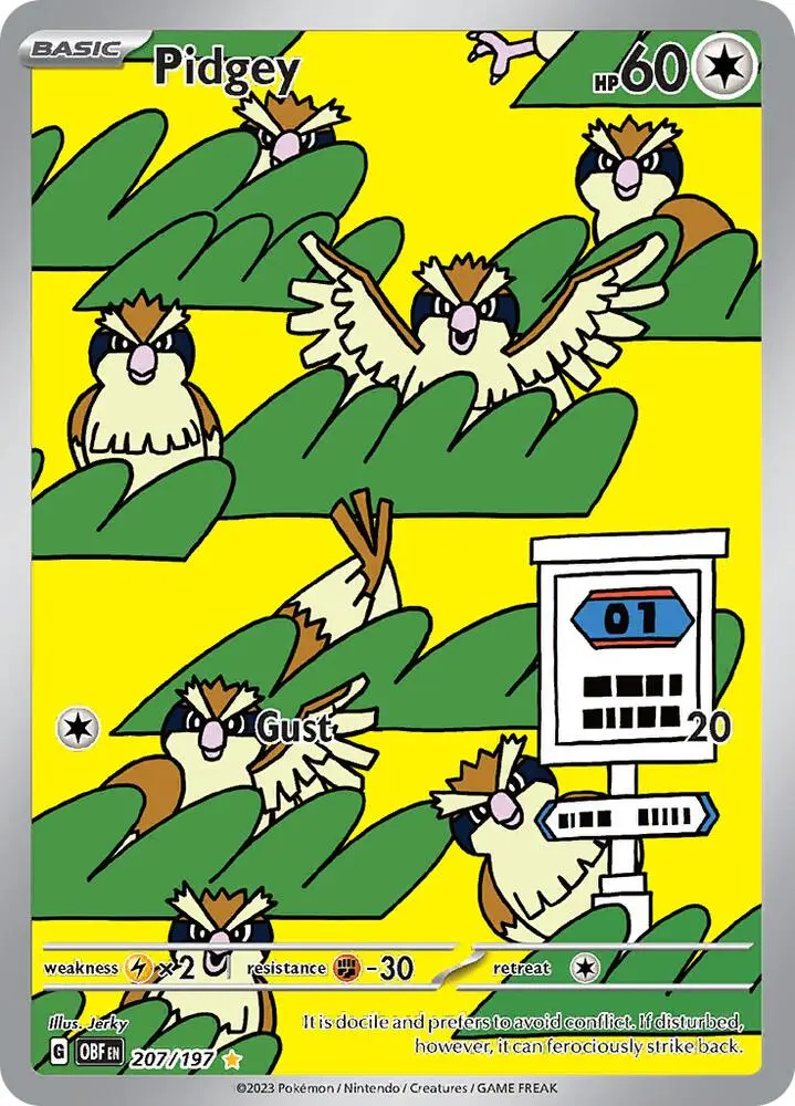 Pidgey, Obsidian Flames 207/197
