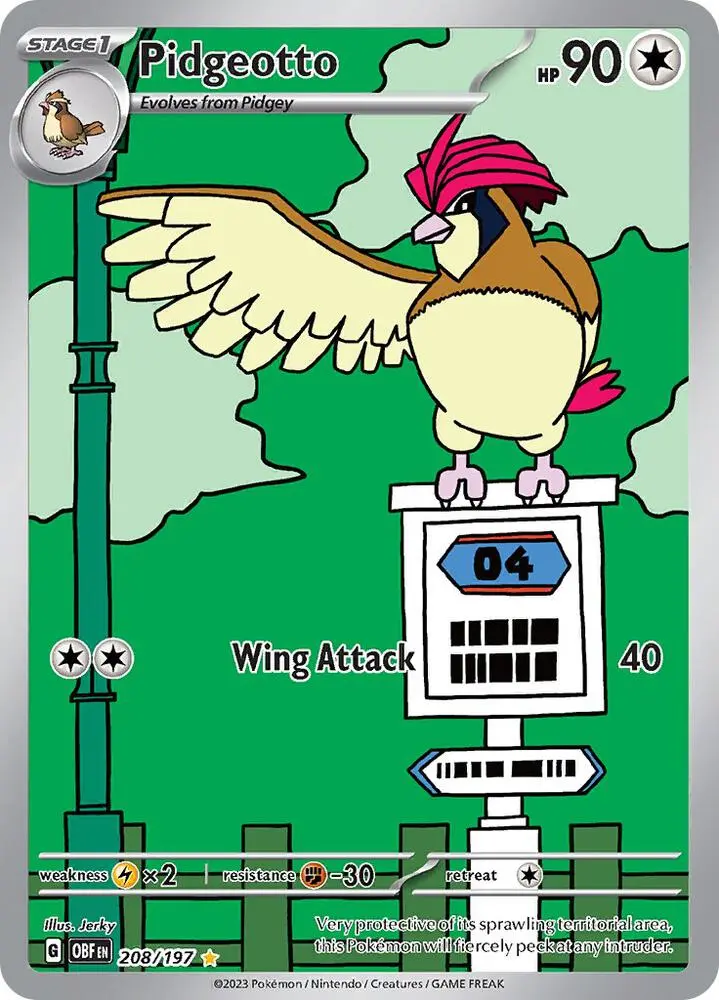Pidgeotto, Obsidian Flames 208/197