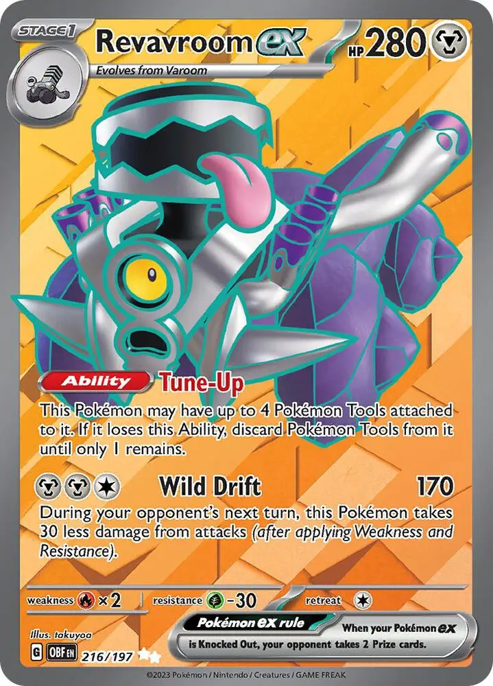 Revavroom ex, Obsidian Flames 216/197