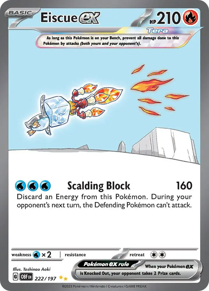 Eiscue ex, Obsidian Flames 222/197