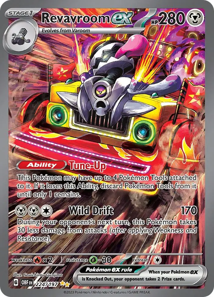 Revavroom ex, Obsidian Flames 224/197