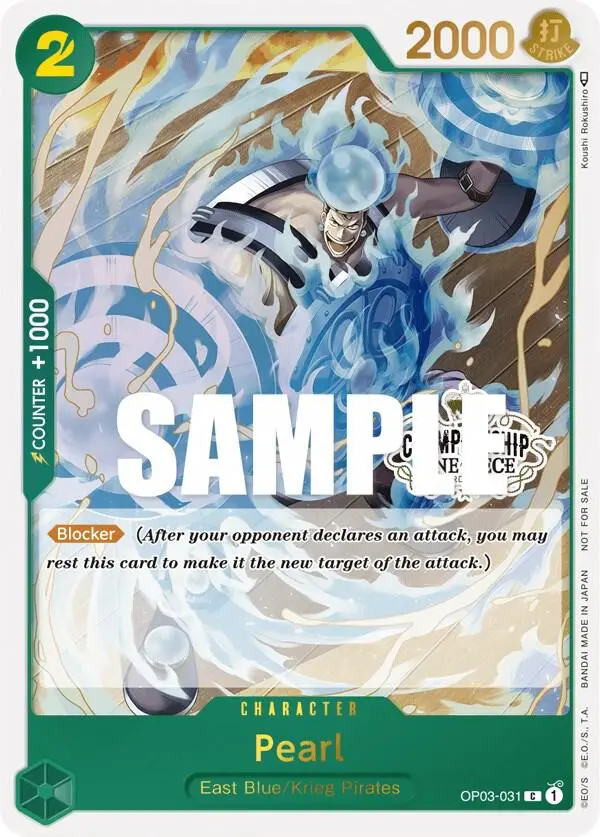 Pearl (Store Championship Participation Pack Vol. 2), One Piece Promotion Cards OP03-031