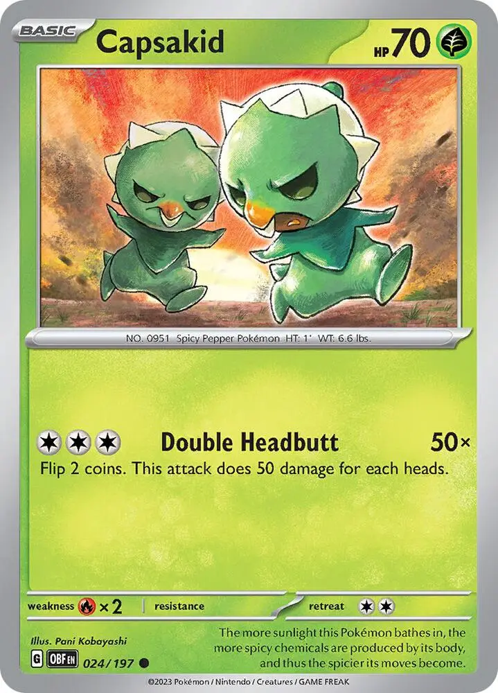 Capsakid, Obsidian Flames 024/197