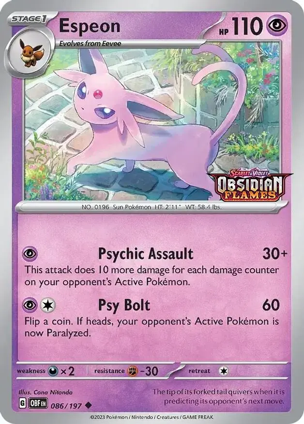 Espeon (Best Buy Exclusive), Miscellaneous Cards & Products 086/197