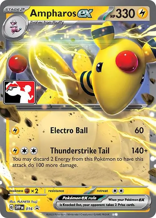 Ampharos ex, Prize Pack Series Cards 016