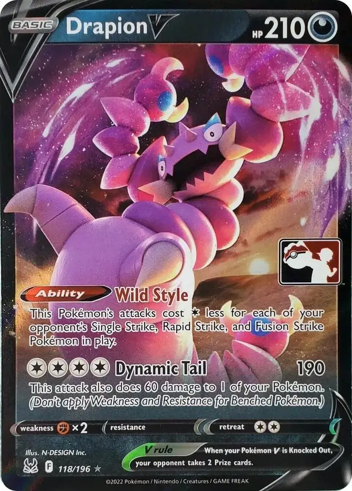 Drapion V, Prize Pack Series Cards 118/196