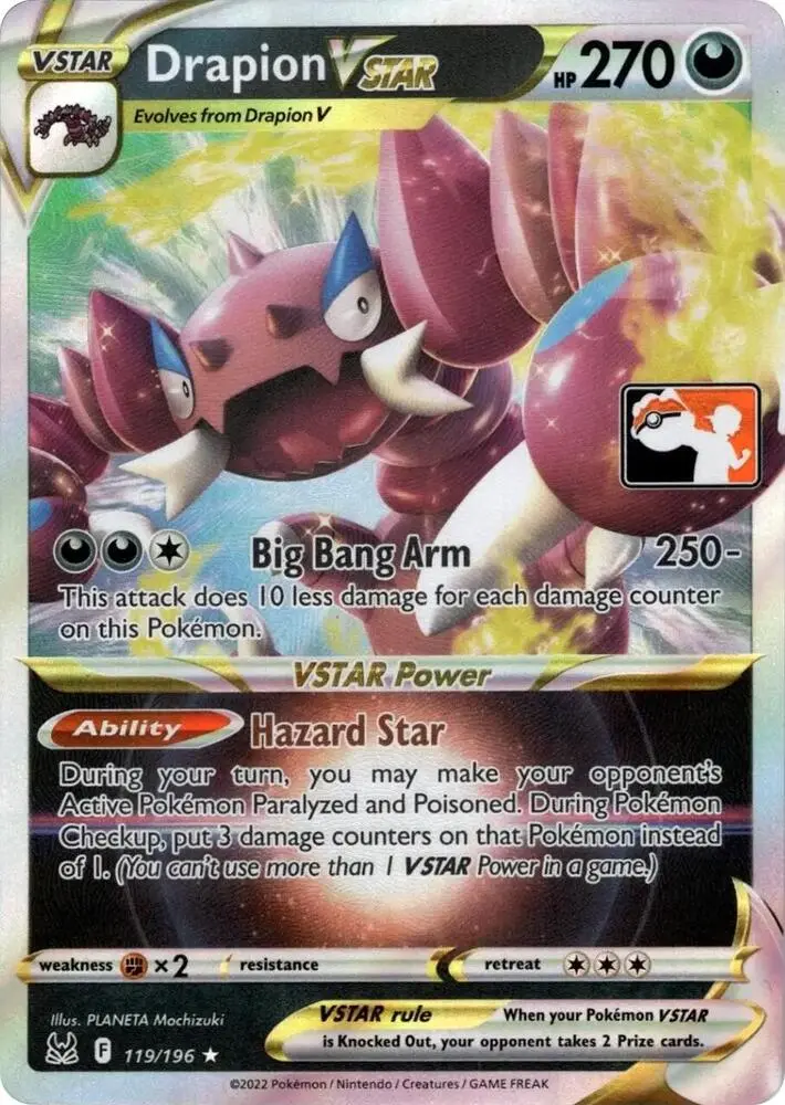 Drapion VSTAR, Prize Pack Series Cards 119/196