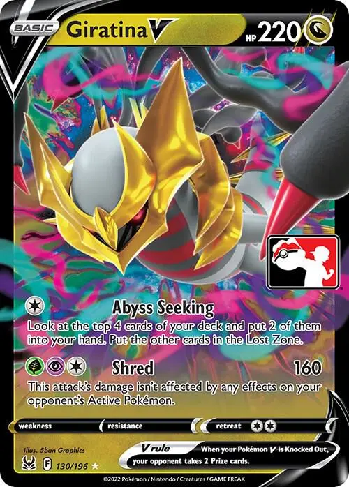 Giratina V, Prize Pack Series Cards 130/196