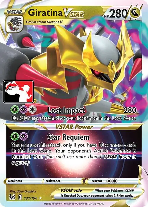Giratina VSTAR, Prize Pack Series Cards 131/196