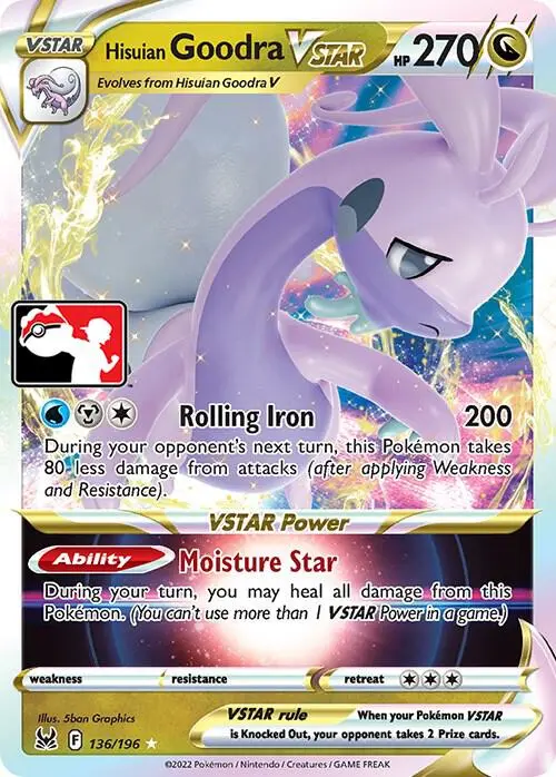 Hisuian Goodra VSTAR, Prize Pack Series Cards 136/196