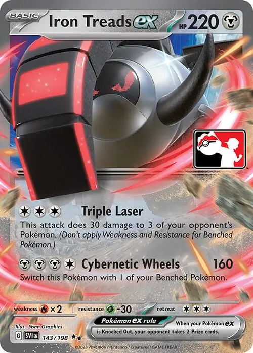 Iron Treads ex, Prize Pack Series Cards 143/198