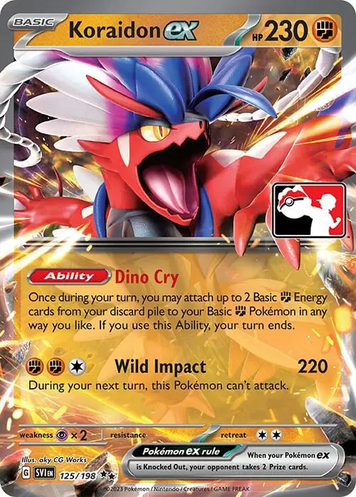Koraidon ex, Prize Pack Series Cards 125/198