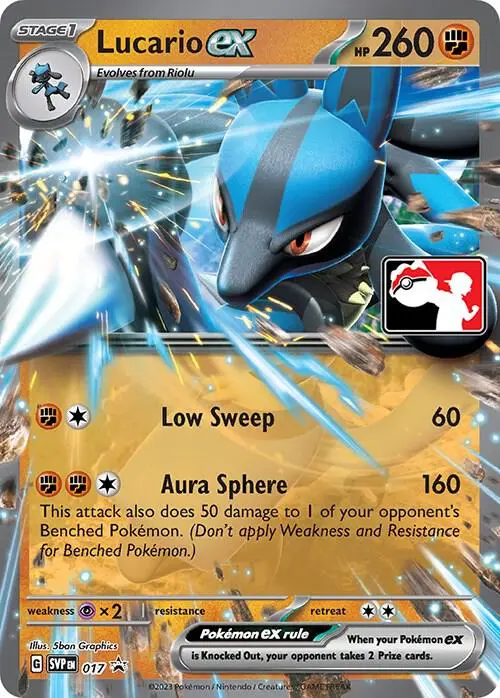 Lucario ex, Prize Pack Series Cards 017