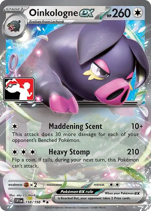 Oinkologne ex, Prize Pack Series Cards 158/198