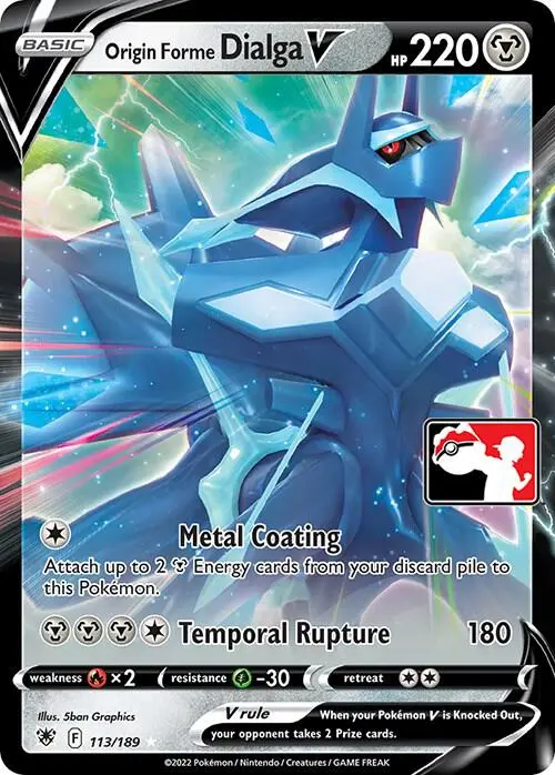 Origin Forme Dialga V, Prize Pack Series Cards 113/189