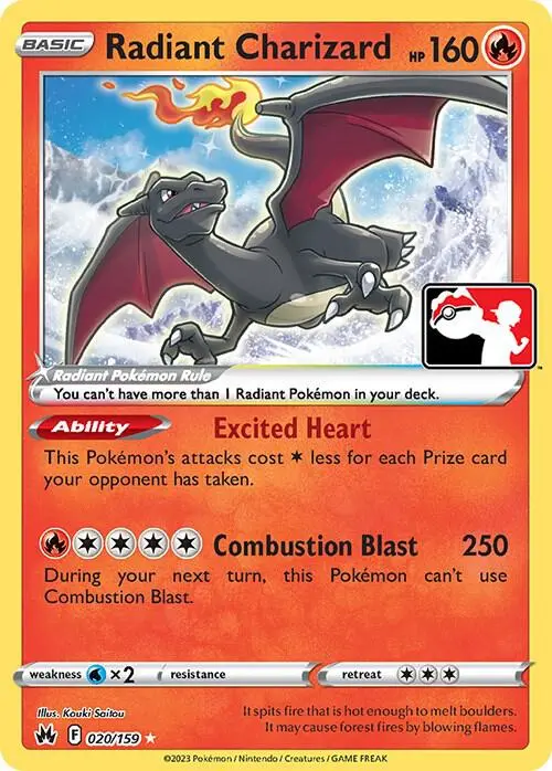 Radiant Charizard, Prize Pack Series Cards 020/159