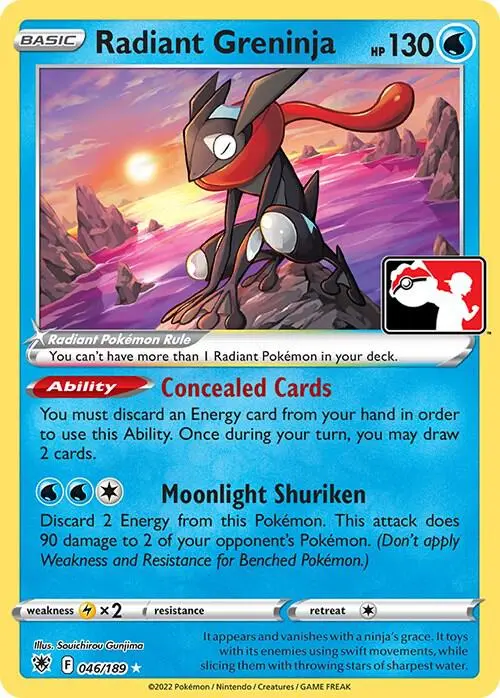 Radiant Greninja, Prize Pack Series Cards 046/189