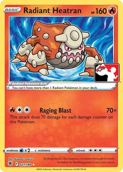 Radiant Heatran, Prize Pack Series Cards 027/189