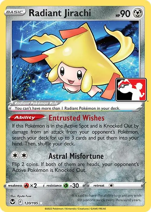 Radiant Jirachi, Prize Pack Series Cards 120/195