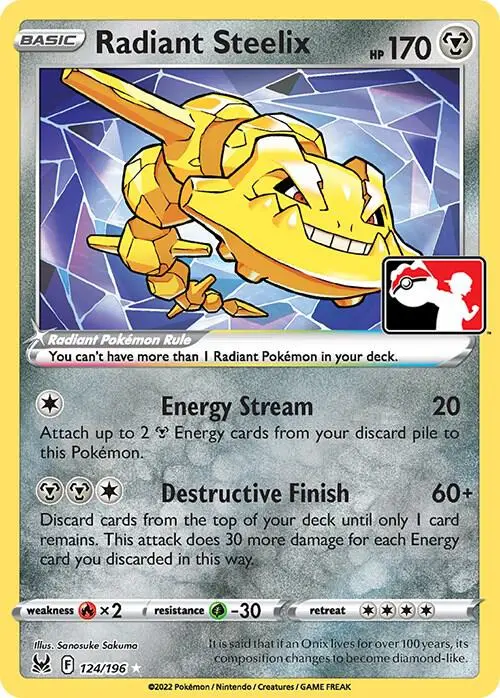 Radiant Steelix, Prize Pack Series Cards 124/196