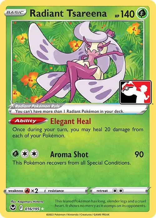 Radiant Tsareena, Prize Pack Series Cards 016/195