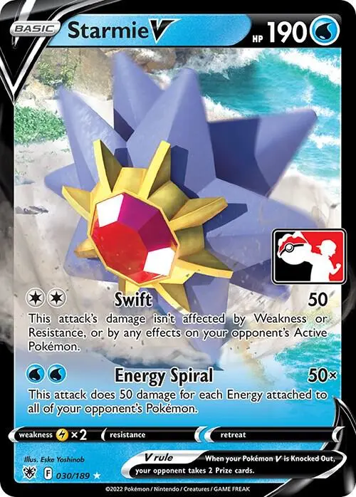 Starmie V, Prize Pack Series Cards 030/189