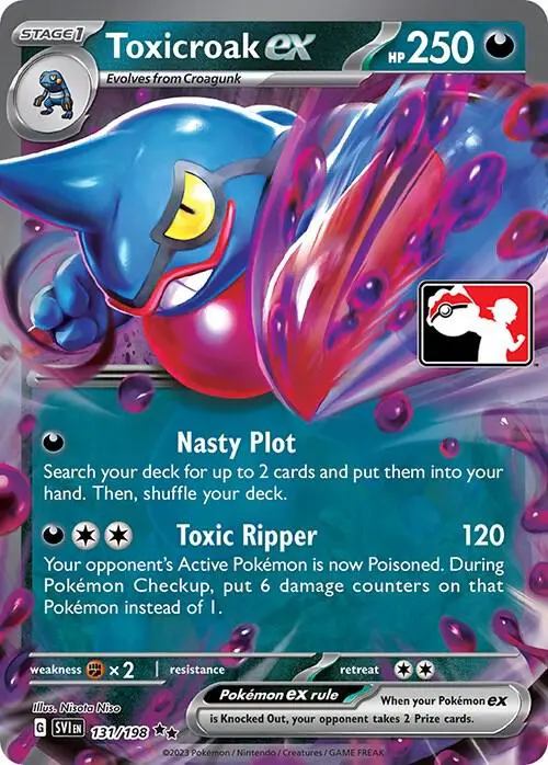 Toxicroak ex, Prize Pack Series Cards 131/198