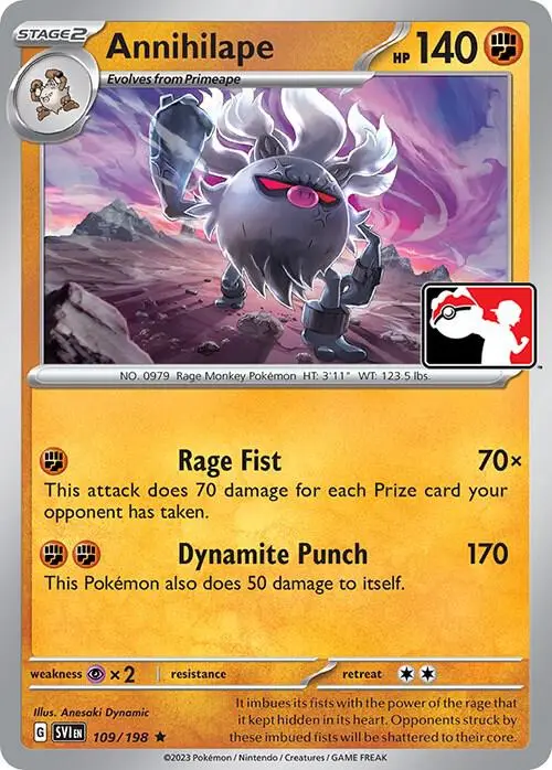 Annihilape, Prize Pack Series Cards 109/198