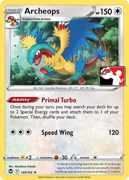 Archeops, Prize Pack Series Cards 147/195