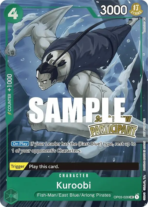 Kuroobi (Online Regional 2023 Participant), One Piece Promotion Cards OP03-026