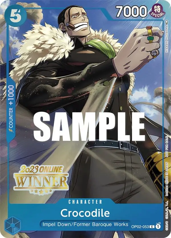 Crocodile (Online Regional 2023 Winner), One Piece Promotion Cards OP02-053