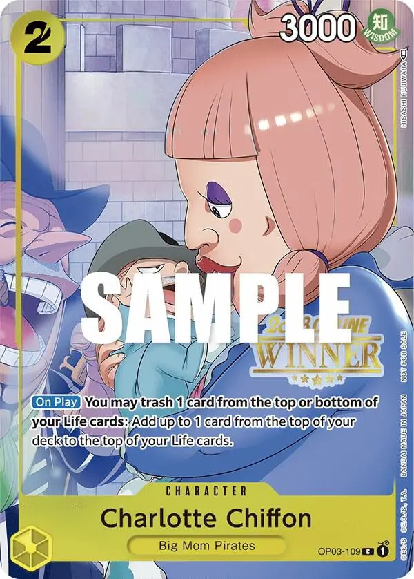 Charlotte Chiffon (Online Regional 2023 Winner), One Piece Promotion Cards OP03-109
