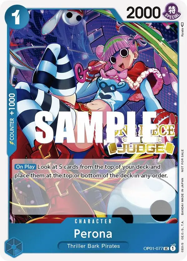 Perona (Judge Pack Vol. 2), One Piece Promotion Cards OP01-077