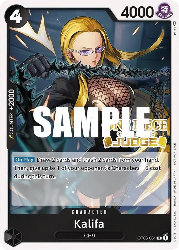Kalifa (Judge Pack Vol. 2), One Piece Promotion Cards OP03-081