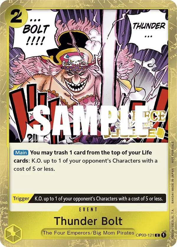 Thunder Bolt (Judge Pack Vol. 2), One Piece Promotion Cards OP03-121