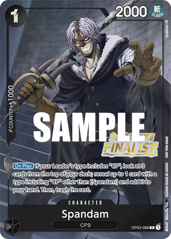 Spandam (Offline Regional 2023 Finalist), One Piece Promotion Cards OP03-086