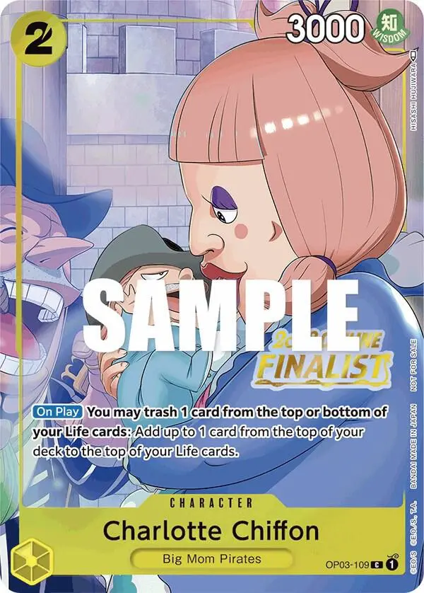 Charlotte Chiffon (Offline Regional 2023 Finalist), One Piece Promotion Cards OP03-109