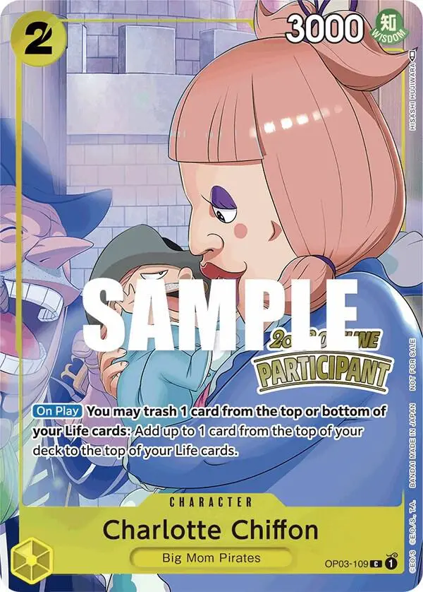Charlotte Chiffon (Offline Regional 2023 Participant), One Piece Promotion Cards OP03-109