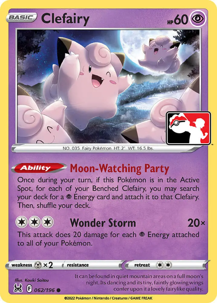 Clefairy, Prize Pack Series Cards 062/196