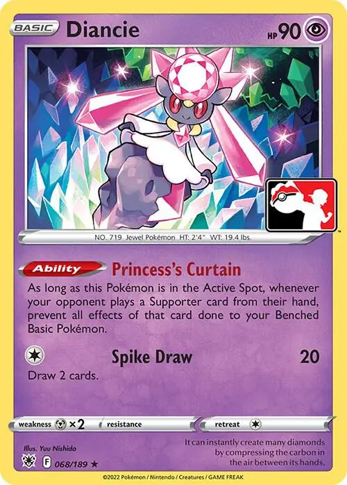Diancie, Prize Pack Series Cards 068/189
