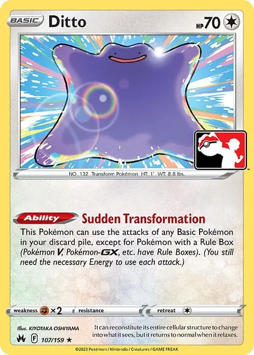 Ditto, Prize Pack Series Cards 107/159